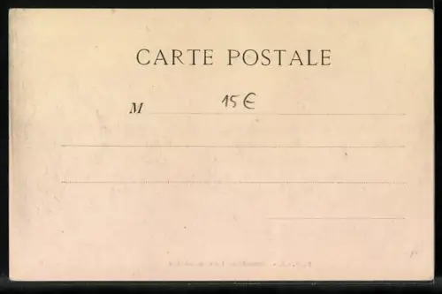 AK Marseille, La Cannebière, Strassenbahn