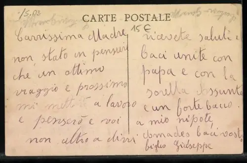 AK Marseille, La Canebière, Strassenbahn