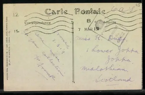 AK Orleans, Rue Jeanne d`Arc, Strassenbahn