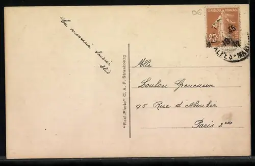 AK Nice / Nizza, Place Masséna, Motiv mit Strassenbahn