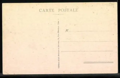 AK Nice, avenue de la Victoire, Strassenbahn