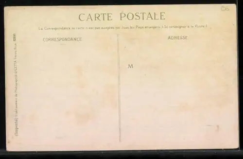 AK Nice, Avenue de la Gare - Café de la Régence, Strassenbahn