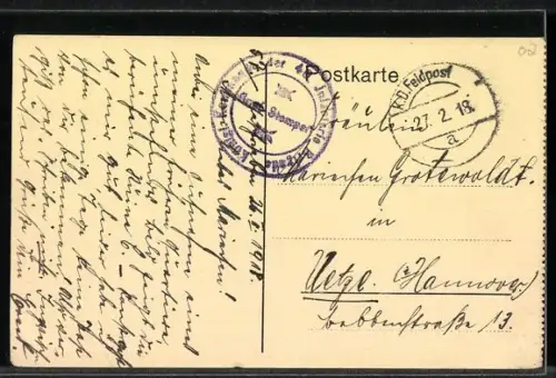 AK Coucy-le-Château, Blick vom Chauny-Tor