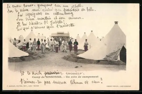 AK Sissonne, Un coin de campement