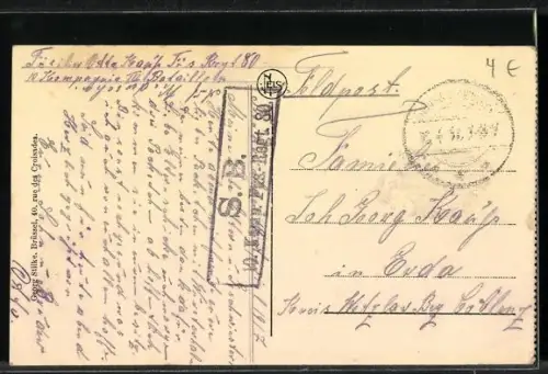 AK Hirson, Vue d`ensemble du village et des champs environnants