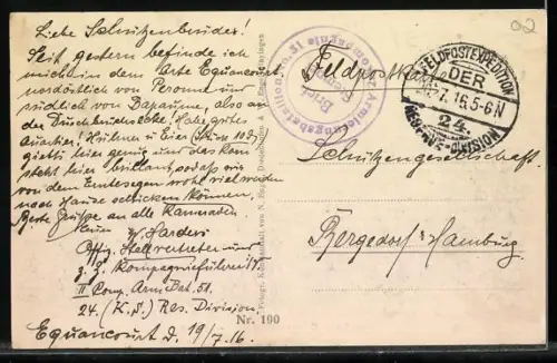 AK Laon, Vue du champ de bataille occidental