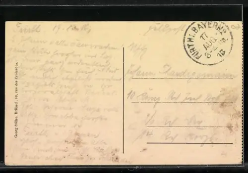 AK Saint-Quentin, Partie am Rathausplatz