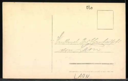 Foto-AK Laon, Denkmal in Laon