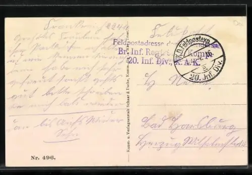 AK Étonvilles, Vue de l`église et des bâtiments environnants