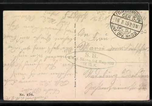 AK Guignicourt, Ruines d`un bâtiment après destruction