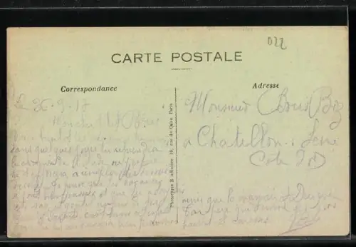 AK Crouy /Soissons, Ruines dans une rue après la reconquête francaise de 1917