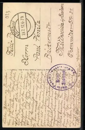 AK Marchais, Partie an der Kirche