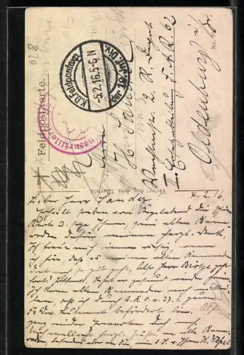 AK Corbeny, Auswirkung einer Granate auf ein Haus