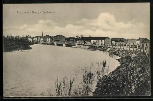 AK Brécy, Wasserpartie im Ort