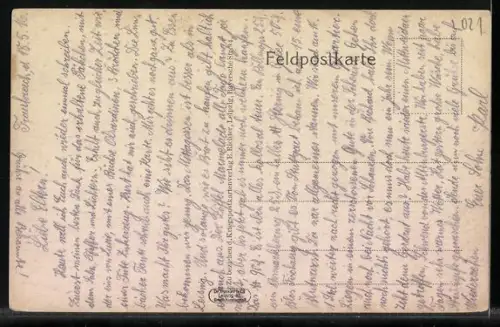 AK Amifontaine, Blick zur Kirche