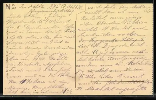 AK Hirson, Ortsansicht aus der Vogelschau