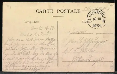 AK Sissonne /Aisne, Vue panoramique, Le Mess et les Habitations des Officiers