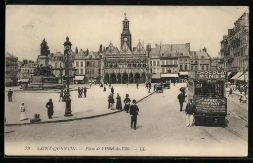 AK Saint-Quentin, Place de l`Hôtel-de-Ville