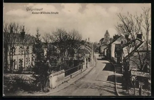 AK Guignicourt, Kaiser-Wilhelm-Strasse