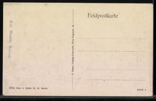 AK Neufchâtel /Aisne, Rue avec charrette et cavaliers traversant un pont
