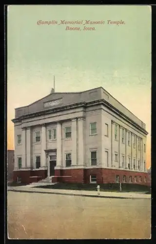 AK Boone, IA, Champlin Memorial Masonic Temple, Freimaurer