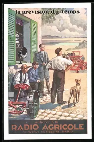 AK Reklame für Radio Agricole