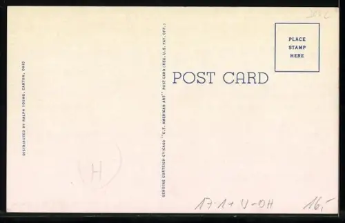 AK Canton, OH, Masonic Temple, Freimaurer