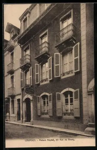 AK Lourdes, Maison Raynal, 29 Rue du Bourg