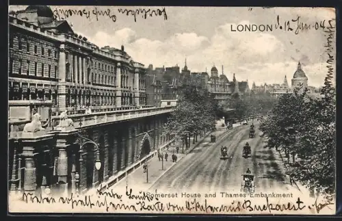 AK London, Somerset House and Thames Embankment