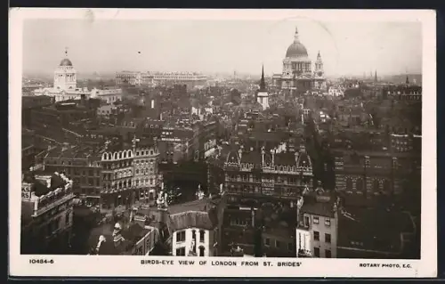 AK London, Bird`s Eye View of London from St. Brides`