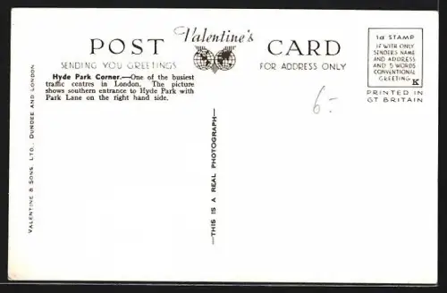 AK London, Hyde Park Corner