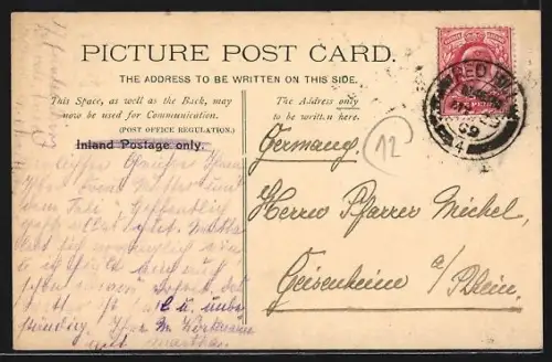 AK London, St. Martin`s Church and National Gallery