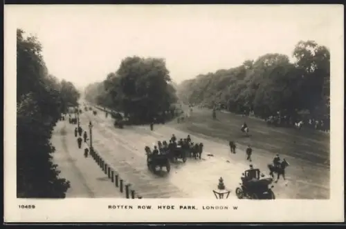 AK London, Rotten Row and Hyde Park