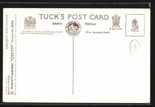 AK London, The King Leaving, The Horse Guards Parade At The Head Of The Guards, Militärparade d. Kavallerie & Infanterie