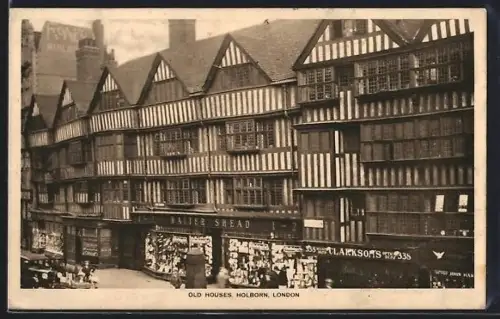 AK London, Holburn, Old Houses, Walter Shead, Clarkson`s