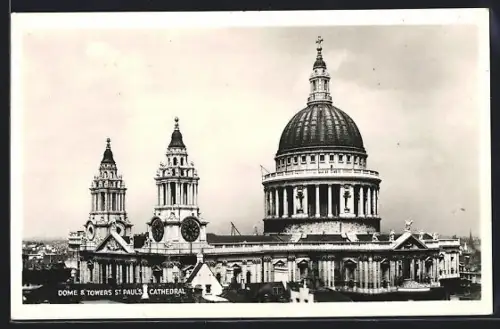 AK London, St. Paul`s Cathedral, Dome & Towers