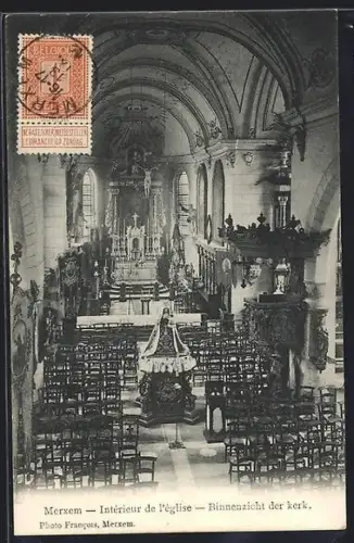 AK Merxem, Intérieur de l`église