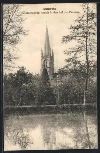 AK Rumbeke, Schilderachtig hoekje in den hof der Pastorij