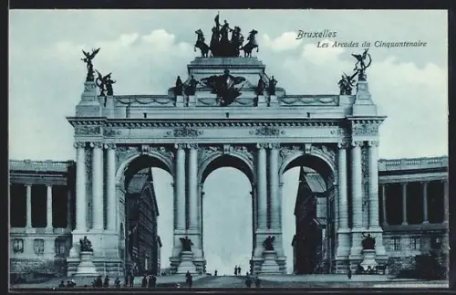 AK Bruxelles, Les Arcades du Cinquantenaire