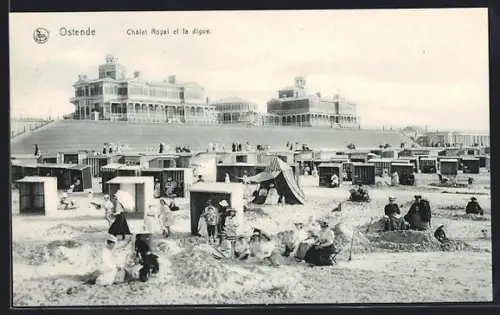 AK Ostende, Châlet Royal et la digue
