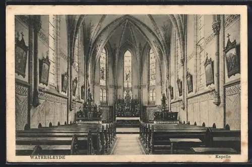 AK Watersleyde, Kapelle, Innenansicht