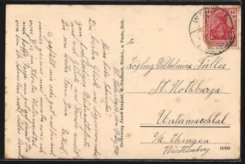 AK Watersleyde, Kapelle, Innenansicht