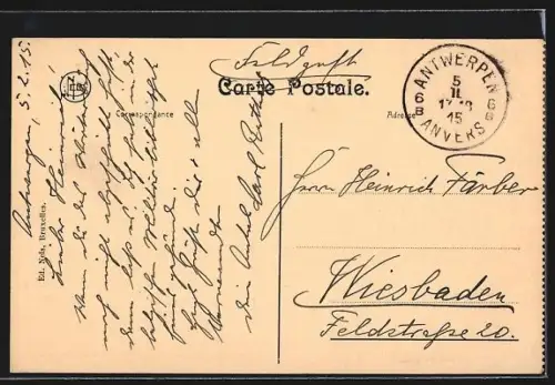 AK Anvers, Le Canal au Sucre