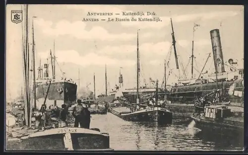 AK Anvers, Le Bassin du Kattendijk