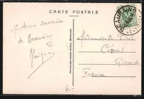 AK Beauraing, Le Pont du Chemin de Fer de Spoorbrug