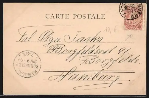 AK Anvers, Panorama mit Kirche