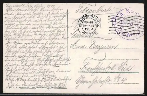 AK Anvers, Bassin Bonaparte, Hafen