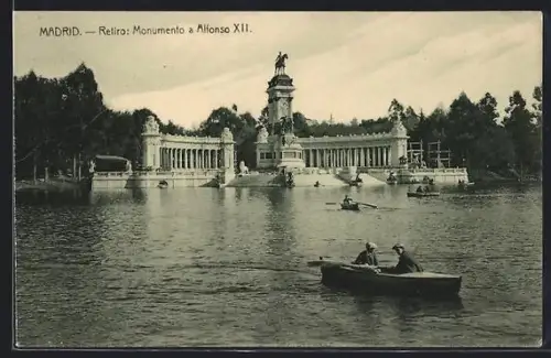 AK Madrid, Retiro Monumento a Alfonso XII