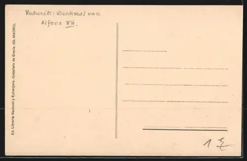 AK Madrid, Retiro Monumento a Alfonso XII