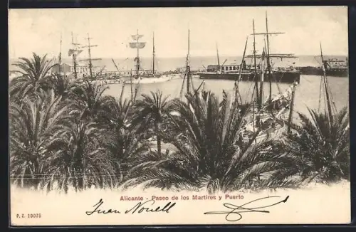 AK Alicante, Paseo de los Martires y Puerto